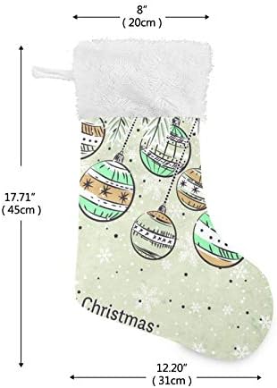 YUEND Klasik Kişiselleştirilmiş Noel Stocking Kitleri 1 Parça için Aile Tatil Noel Parti Süslemeleri Büyük Merry Christmas Renkli