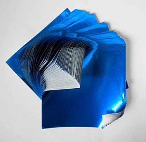 LuPro Japon Renkli Folyo Origami Kağıdı, 100 Sayfa, 3,5 X3. 5 (Mavi)