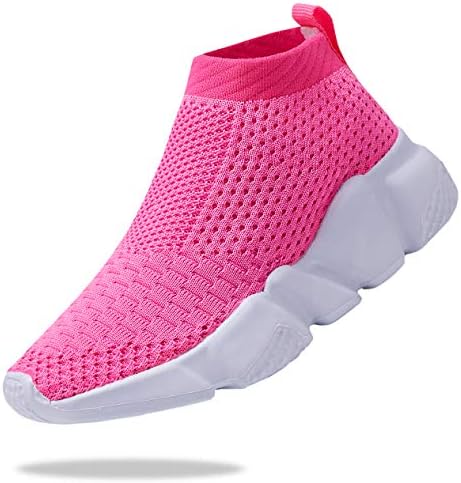 Santiro Çocuk Sneakers Erkek Çorap Ayakkabı Nefes Slip on Ayakkabı Kızlar için Moda Hafif koşu ayakkabıları