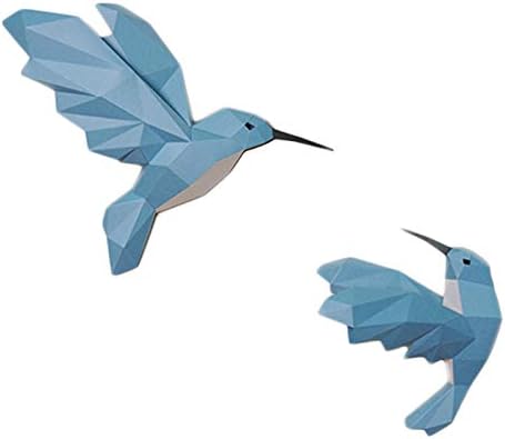 WLL-DP Aşk Hummingbird Bak Kağıt Modeli Önceden Kesilmiş El Yapımı Kağıt kraft el işi kağıdı Heykel Kağıt Oyuncak DIY Origami