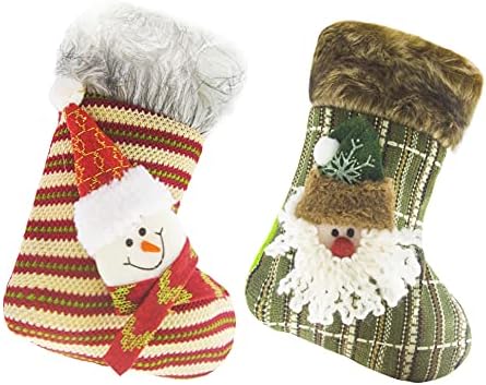 Karışık Renkli 2'li Paket,Noel Dekorasyonlu SONMA Noel Çorapları (Mix, 2 Çift)