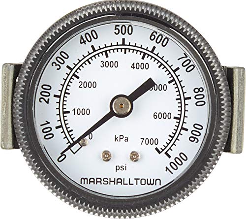 Marsh Bellofram GG251000U4 Marshalltown Değer Serisi Ölçer, 2 1/2, U-Kelepçe Dağı, 1/4 NPT, 0-1000 PSI