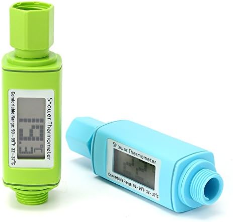 GGGarden Loskii LM-303 Dijital Duş Başlığı Su Termometresi Su Sıcaklığı Ölçer Monitör Bebek Bakımı-Yeşil