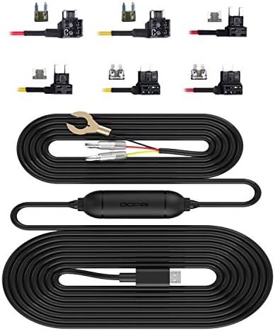 DDPAI Çizgi Kam Hardwire Kiti, Mini 5 Çizgi Kam & Z40 Çizgi Kam USB Sert Tel Kiti Sigorta için Dashcam, Plozoe 12 V-24 V için