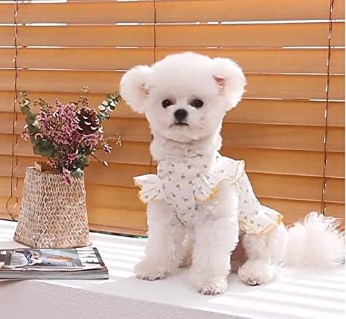 Pet Yaz Çiçek Elbiseler Ayçiçeği Prenses Köpek Elbise Kedi Elbise Küçük Irklar için Yavru Kedi Giyim Köpek Giyim (Orta)
