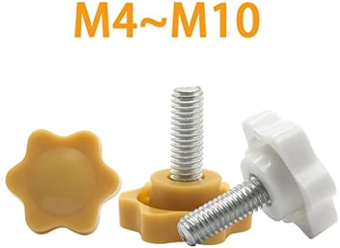 5/10 adet M4 M5 M6 M8 M10 Konu Yıldız Şekilli Kafa Konu Sıkma Vidalı Cıvata Topuzu Sanayi Ekipmanları için Plastik Karbon Çelik