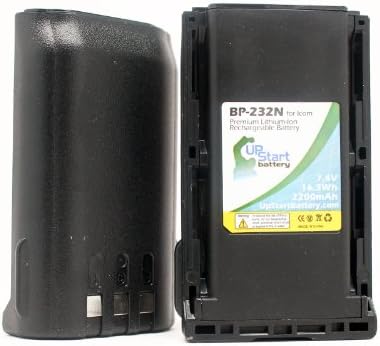2 Paket - Icom IC-F43GT Pil için Yedek-Icom BP232N İki Yönlü Telsiz Pil ile uyumlu (2200 mAh 7.4 V Lityum-İyon)