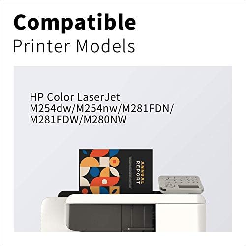 LemeroUtrust Uyumlu Toner Kartuşu HP yedek malzemesi 202A CF500A 202X CF500X kullanımı ile HP Color Laserjet Pro MFP M281fdw