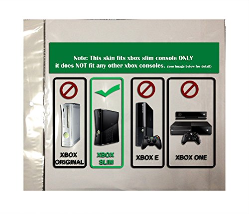 Xbox 360 Skins Duman Kafatası Vinil Çıkartmaları Kapak Xbox Slim Oyun Konsolu ve İki Kontrolörleri için
