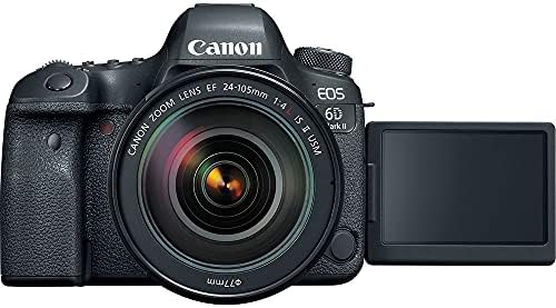 Canon EOS 6D Mark II DSLR fotoğraf makinesi ile 24-105mm f / 4L II Lens ( 1897C009) + 64 GB Kart + Renk Filtre Kiti + Kılıf +