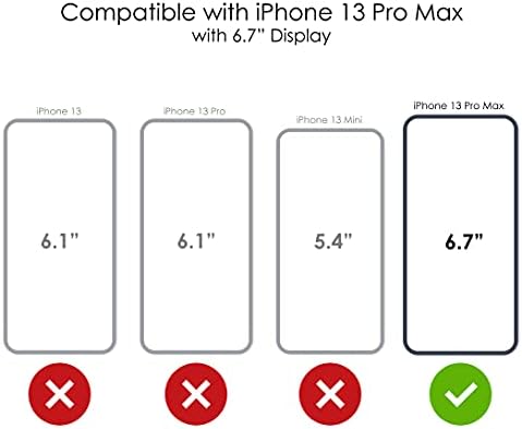 Distinctİnk Temizle Darbeye Hibrid iphone için kılıf 13 Pro MAX (6.7 Ekran) - TPU Tampon, Akrilik Geri, Temperli Cam Ekran Koruyucu-Onları