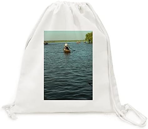 Balıkçı Gölü sırt çantası tuval ipli çanta alışveriş seyahat