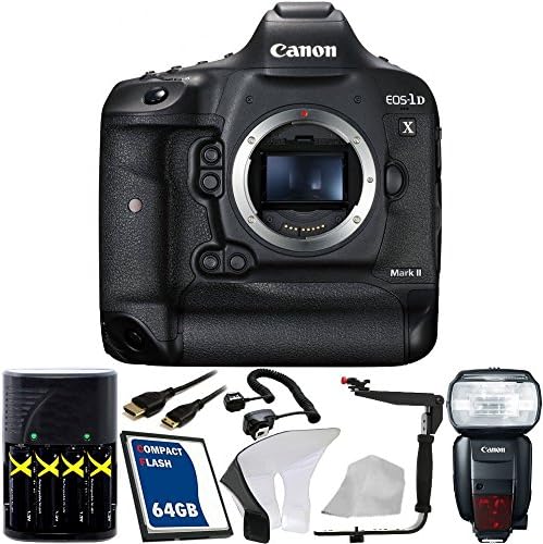 Canon EOS-1D X Mark II DSLR fotoğraf makinesi 11 ADET aksesuar kiti. Speedlite 600EX-RT Flaş + 64GB Hafıza Kartı + Şarjlı 4 adet