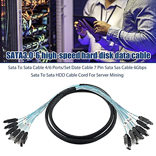 Splitter Kablo Bilgisayar Aksesuarları SATA III 6Gbps SATA 7 Pin Dişi SATA 7 Pin? Sunucu 1m için Dişi Veri Uzatma Kablosu