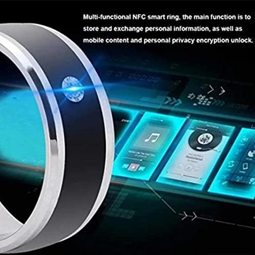 NFC Akıllı Yüzük Paslanmaz Çelik Yüzükler Kablosuz Cep Telefonu Radyo Frekans Iletişim Su Direnci Takı