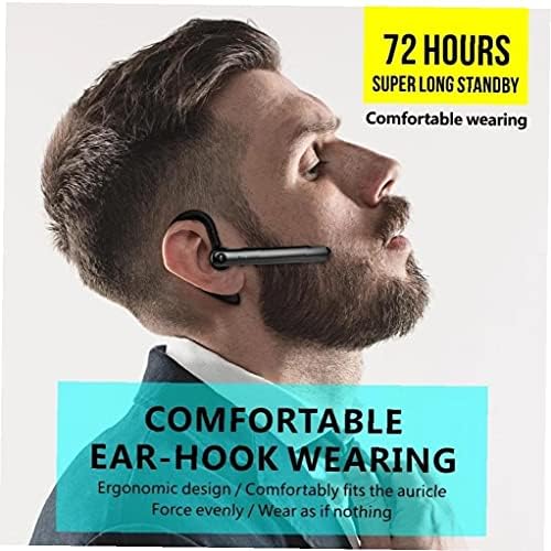 Tek Kulak Bluetooth Kulaklık Asılı Kulak Kablosuz Bluetooth Kulaklık Gürültü Azaltma Mikrofon Kablosuz Kulak Bluetooth Cep Telefonu