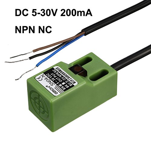 uxcell 4mm Endüktif Yakınlık Sensörü Anahtarı Dedektörü NPN NC DC 5-30 V 200mA 3-Wire SN04-N2 için 3D Yazıcı Probe Yatak Tesviye,