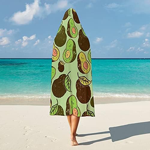 Avokado desen kapüşonlu pelerin battaniye şal sıcak giyilebilir pelerin battaniye yetişkin ve çocuklar için