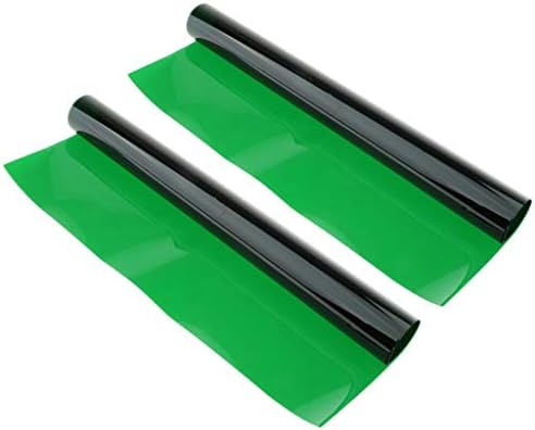 gazechımp 2 Adet 40x50 cm Şeffaf Renk Düzeltme Aydınlatma Jel Filtre Renkli Düzeltme Bindirmeleri Plastik Filtre (Yeşil)