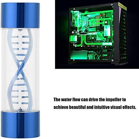 Su Soğutma Debimetre Göstergesi G1 / 4 Dişi Dişli Su Soğutma Sistemi PC Bilgisayar için Değiştirme (Mavi)