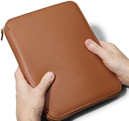 Leatherology Cognac Tech Tablet Portföy Padfolio 11 İnç iPad, iPad Air ve iPad Pro ile uyumlu