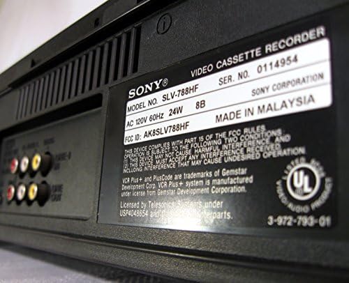Sony SLV-788HF 4 Kafa VCR Stereo