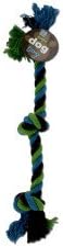 Toplu Satın Alır DI522-72 16 Kahverengi Yeşil Mavi Pamuk Düğümlü Halat Köpek Oyuncak - 72 Paketi