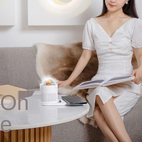 masa lambası 10 W Qi Hızlı Kablosuz Şarj Masa Lambası Telefon Şarj Öğrenme Lambası Led Gece lambası Telefon Şarj (Renk: Beyaz)