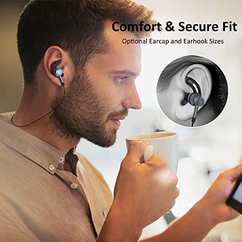 ENKLEN Aktif Gürültü Iptal Kablolu Kulak MEMS mikrofonlu tekli kulaklıklar, 3.5 mm Jack ANC Stereo Kulaklık Android ve iPhone