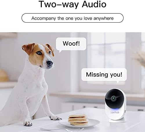[2021 Yükseltildi] Laxıhub 5G Kapalı Ev Güvenlik Kamerası, Kamera ve Ses ile Minicam bebek izleme monitörü, 1080 P FHD, Gece