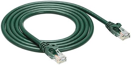 Temelleri Snagless RJ45 Cat - 6 Ethernet Patch İnternet Kablosu-3 Ayak, Mavi, 5'li Paket
