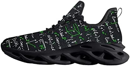 Matematik Sınıf Renkli Bilim erkek Flex Kontrol Sneakers Hafif Nefes Spor Ayakkabı Örgü Bıçak Koşu yürüyüş ayakkabısı Trail Koşucular