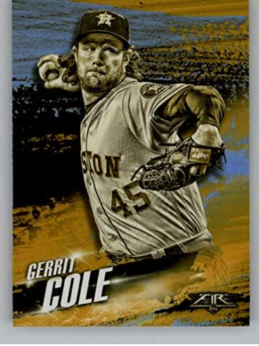 2018 Topps Yangın Sıcak Başlar Altın Nane Beyzbol HS-21 Gerrit Cole Houston Astros Resmi MLB Beyzbol Ticaret Kartı Ham (NM veya