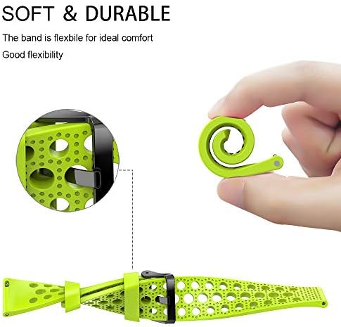 Venu Sq Kılıf ile Bant, Youkeı Silikon Kılıf + Spor Silikon Yedek Bilekliği için Uyumlu Garmin Venu Sq Smartwatch (Şeffaf kılıf