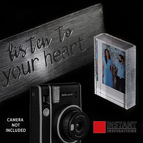 Anında İlham Instax Mini Çerçeveler. Fotoğraflar için 3 Gümüş Benekli Mini Polaroid Çerçeve Seti. Fujifilm Instax Mini Resim
