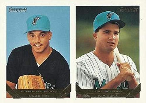 1993 Topps Altın Beyzbol 599 Clemente Nunez / Daniel Robinson RC Çaylak Kartı Florida Marlins Topps Şirketinden Resmi MLB Ticaret