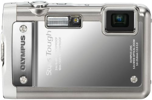 5x Geniş Açılı Zoom ve 2,7 inç LCD (Gümüş) (Eski Model)özellikli Olympus Stylus Tough 8010 14MP Dijital Fotoğraf Makinesi