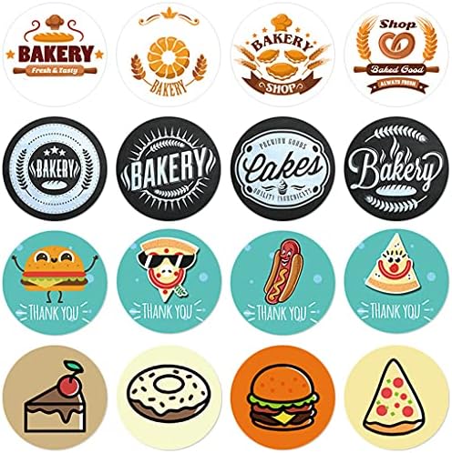 500 pcs Iyi Pişmiş Çıkartmalar Yuvarlak El Yapımı Ekmek Kek Kutusu Sızdırmazlık Etiket Teşekkür Ederim Etiket için Hediyeler