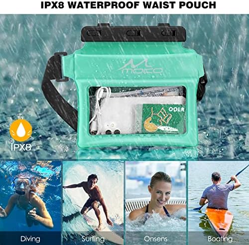 MoKo Su Geçirmez Telefon Kılıfı Fanny Paketi, Yüzen Kuru Çanta için Yüzme Kayaking Dalış, iPhone ile uyumlu 13/13 Pro Max / 12