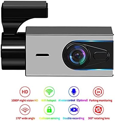 SHANG-JUN Dash kamera 1080 P HD araba dvr'ı Dashcam Dönebilen Lens gece görüşlü ön panel kamerası Video Kaydedici Destek APP