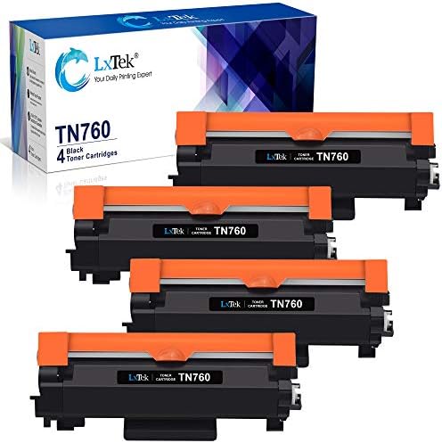 LxTek Uyumlu Toner Kartuşu Değiştirme için Brother TN760 TN 760 TN730 TN-730 ile Uyumlu MFC-L2710DW HL-L2370DW DCP-L2550DW HL-L2350DW