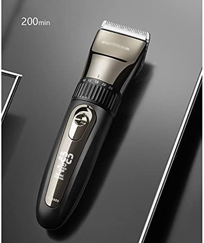 ZZL Saç Kesme Kiti Profesyonel Saç Kesme Kiti Sakal Düzeltici Berberler Clippers 5 Hız Ayarı ile LED Ekran Şarj Edilebilir Akülü