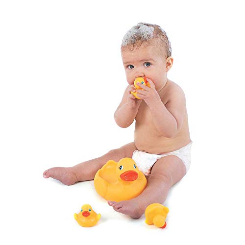 Playgro 0187479 Bath Duckie Ailesi-Bebek Yürümeye Başlayan Çocuklar için Tamamen Kapalı olan Playgro, Parlak bir Gelecek için