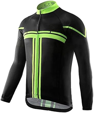 DGFDS Bisiklet Jersey Erkekler için,Unisex Uzun Kollu Fermuar MTB Bisiklet Giyim,Gençlik Simge Baskı Swingman Formalar (Renk: