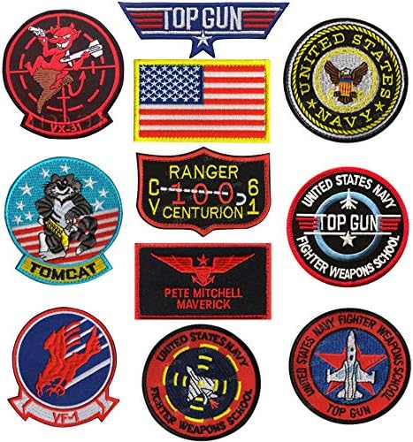OYSTERBOY 11pcs TOP GUN-Amerika Birleşik Devletleri Topgun Hava Kuvvetleri Donanma Deniz Ordusu Film Patrotik Taktik Dekoratif
