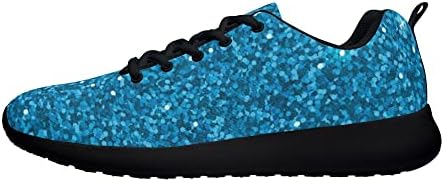 Mavi Glitter Ayakkabı kadın erkek koşu ayakkabıları Hafif Sneakers Nefes Yürüyüş koşu ayakkabıları Hediyeler için Açık Spor Salonu
