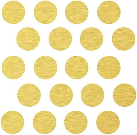 (45) 4 Altın Puantiyeli Çıkartmalar - Kreş, Çocuk Odası, Aynalar ve Kapılar için Çıkarılabilir Peel ve Stick Daire Duvar Çıkartmaları