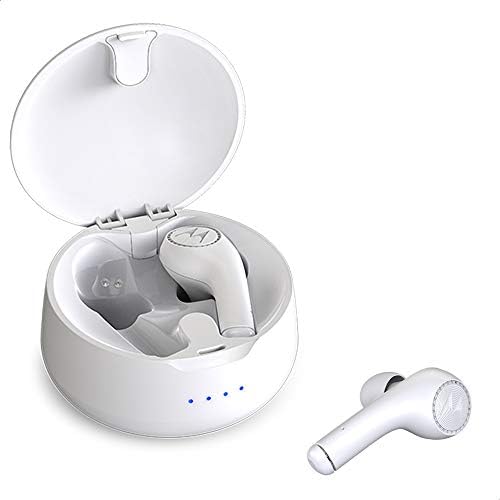 Motorola Verve Tomurcukları 500 Gerçek Kablosuz Bluetooth Kulak İçi Kulaklıklar Kulak Bölmeleri Beyaz