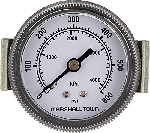 Marsh Bellofram GG20600U8 Marshalltown Değer Serisi Ölçer, 2, U - Kelepçe Dağı, 1/8 NPT, 0-600 PSI