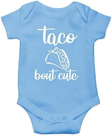 Taco Bout Cute-Mexican Food Lover-Komik Sevimli Bebek Sarmaşık, Tek Parça Bebek Bodysuit